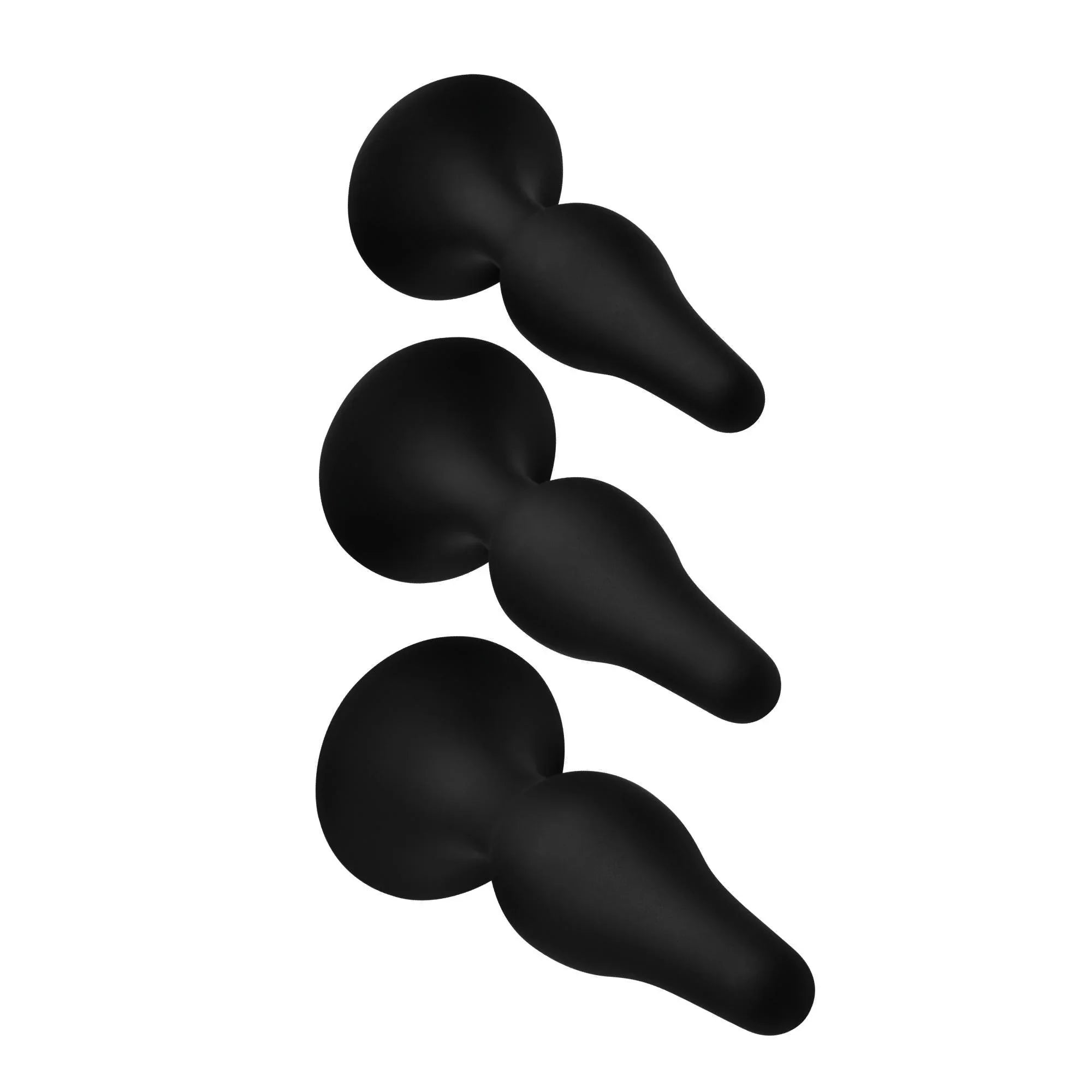 Master Series Triple Spire Tapered Silicone Anal Trainer Set (3 Piece) - Buy At Luxury Toy X - Free 3-Day Shipping