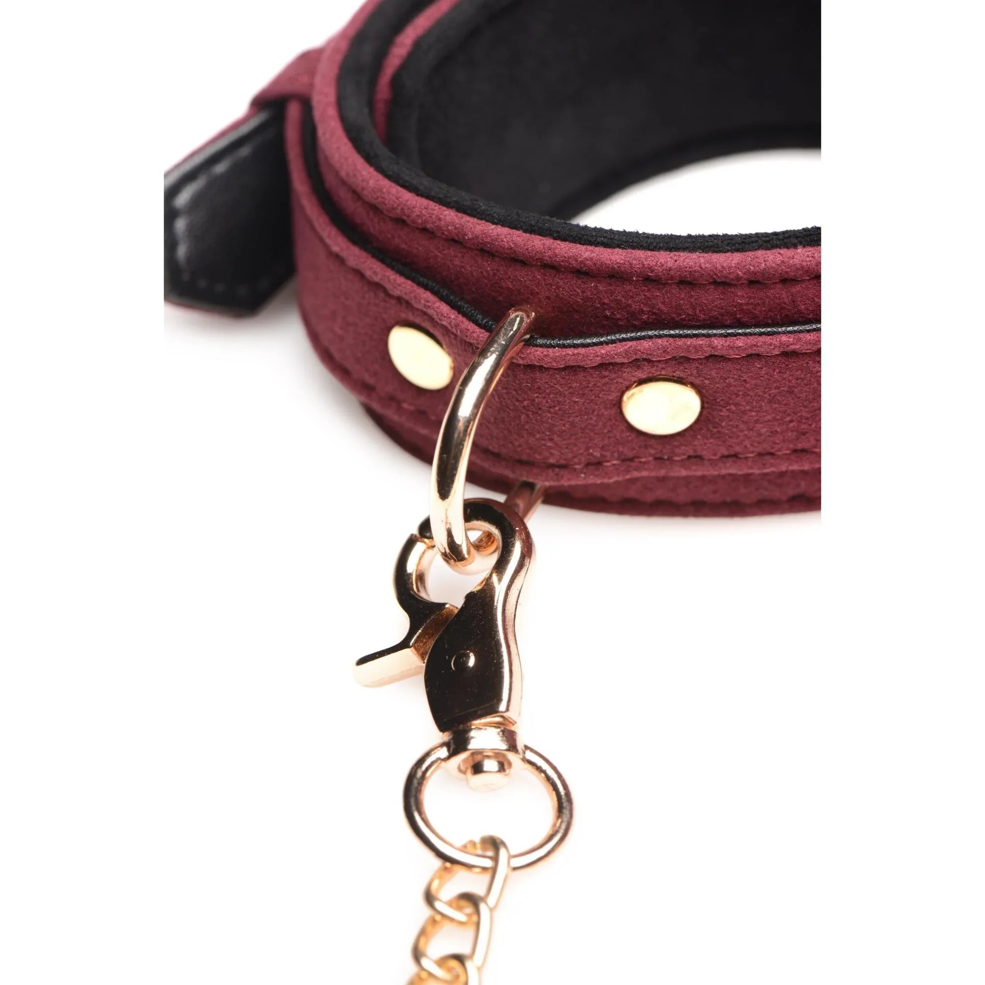 Master Series Velvet Bondage Set Cuffs, Collar, & Leash (6 piece) - Buy At Luxury Toy X - Free 3-Day Shipping