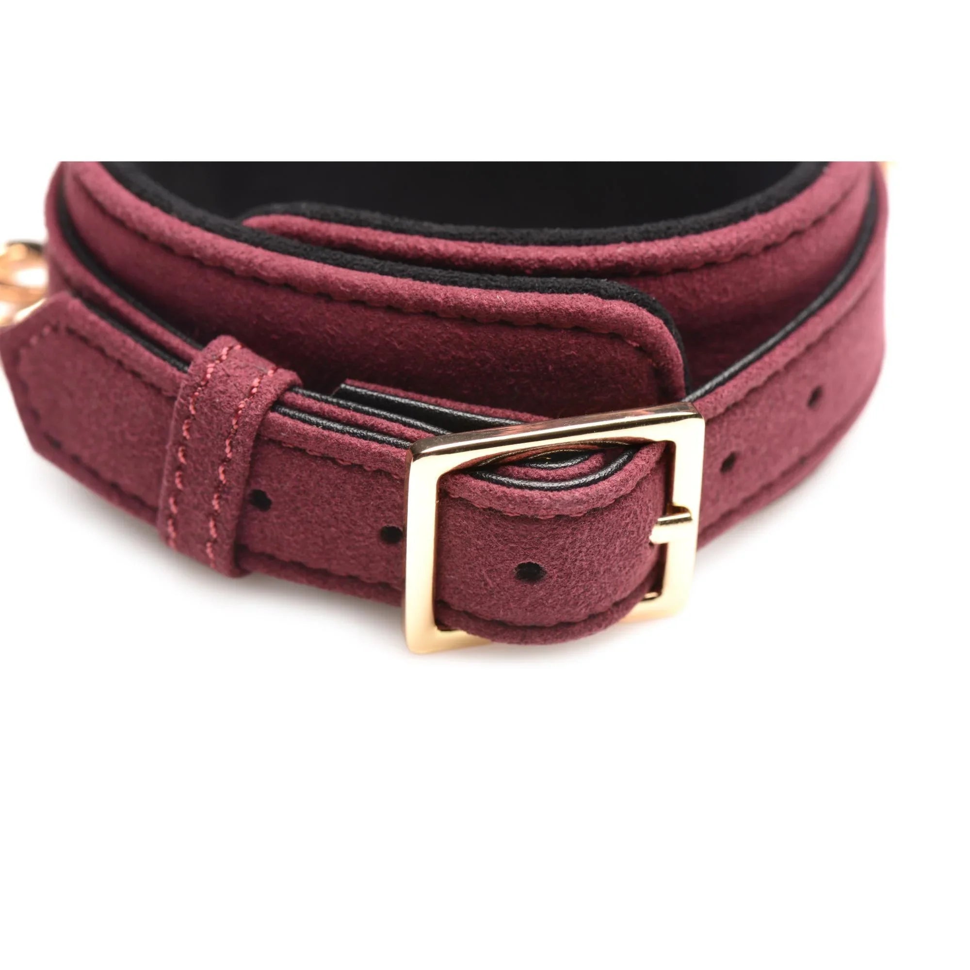 Master Series Velvet Bondage Set Cuffs, Collar, & Leash (6 piece) - Buy At Luxury Toy X - Free 3-Day Shipping
