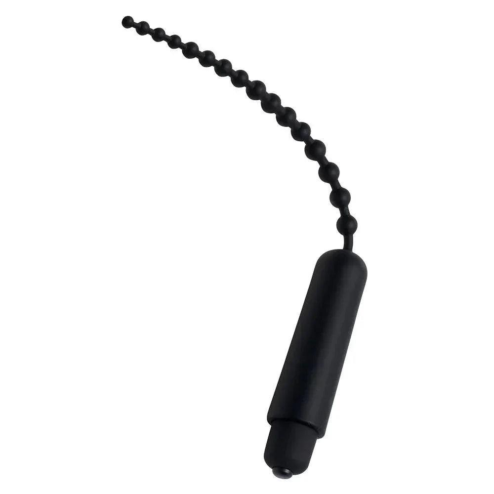 Masters Dark Rod Vibrating Beaded Silicone Sound - Buy At Luxury Toy X - Free 3-Day Shipping