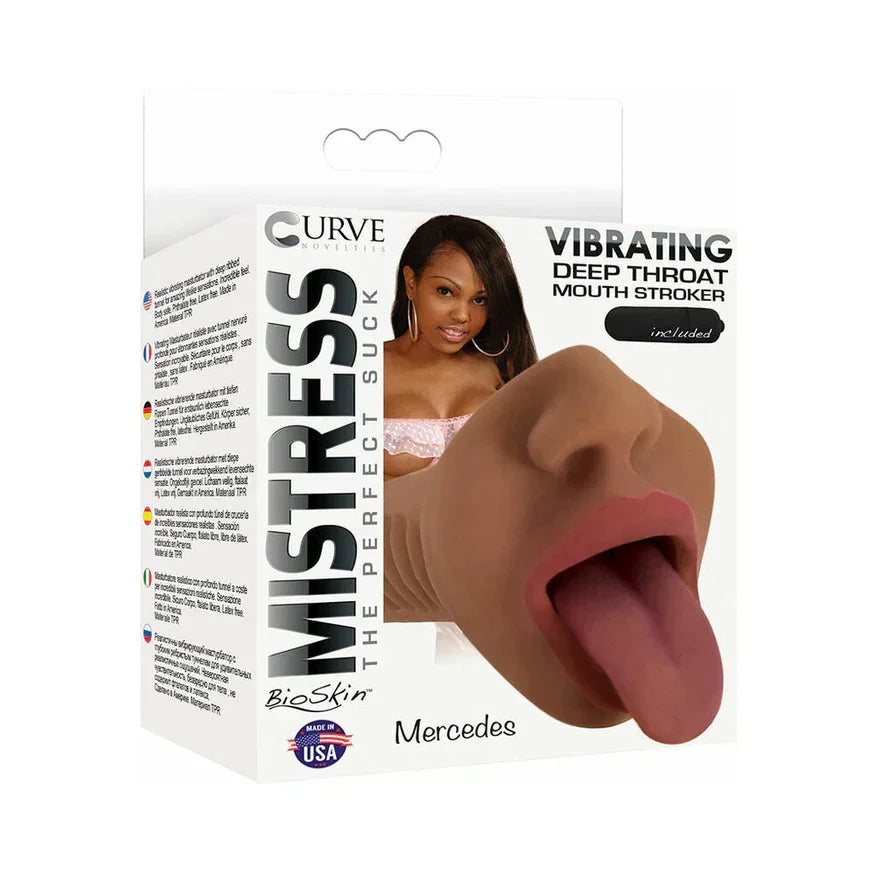 Mistress Mercedes BioSkin Vibrating Stroker - Mouth - Buy At Luxury Toy X - Free 3-Day Shipping