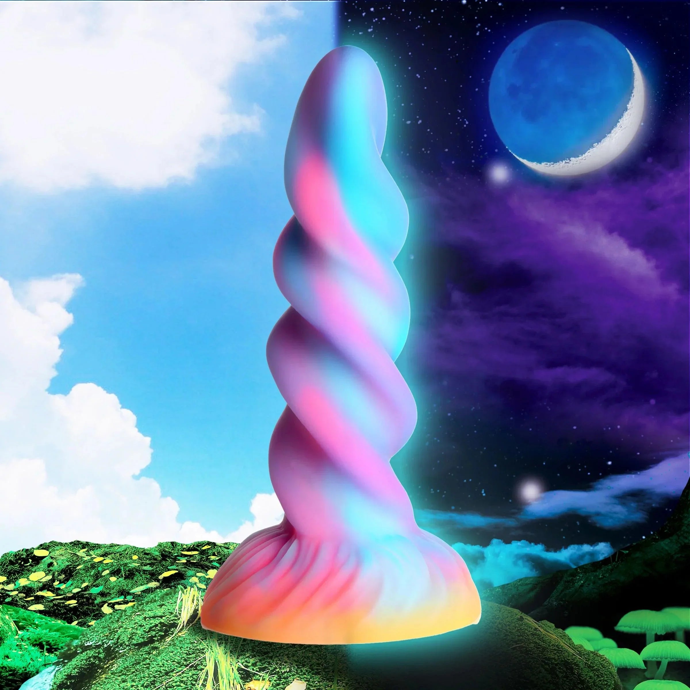 Moon Rider Glow-In-The-Dark Unicorn Dildo - Buy At Luxury Toy X - Free 3-Day Shipping