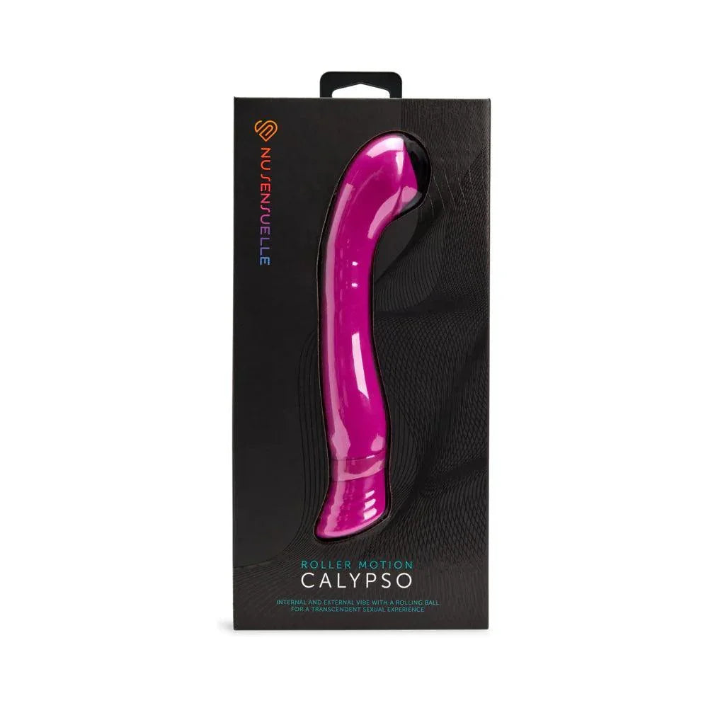 Nu Sensuelle Calypso Rechargeable Silicone Roller Motion G-Spot Vibrator with Clitoral Stimulation - Buy At Luxury Toy X - Free 3-Day Shipping