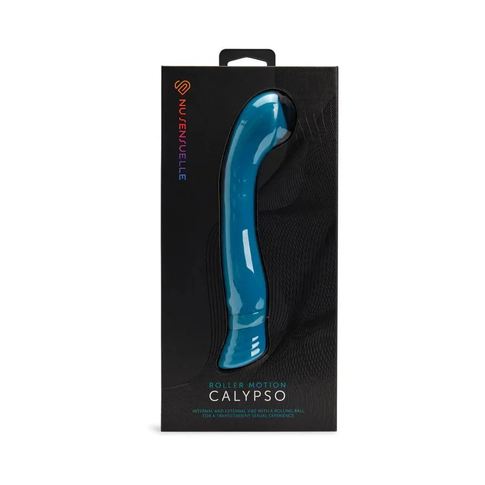 Nu Sensuelle Calypso Rechargeable Silicone Roller Motion G-Spot Vibrator with Clitoral Stimulation - Buy At Luxury Toy X - Free 3-Day Shipping