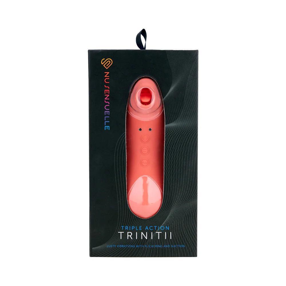 Nu Sensuelle Trinitii Triple Action Rechargeable Silicone Vibrator - Buy At Luxury Toy X - Free 3-Day Shipping