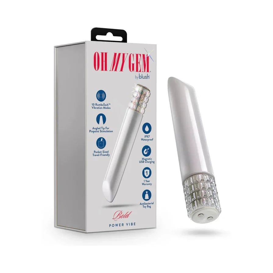 Oh My Gem Bold Rechargeable Bullet Vibrator β Indulge in Luxe Sensuality - Buy At Luxury Toy X - Free 3-Day Shipping