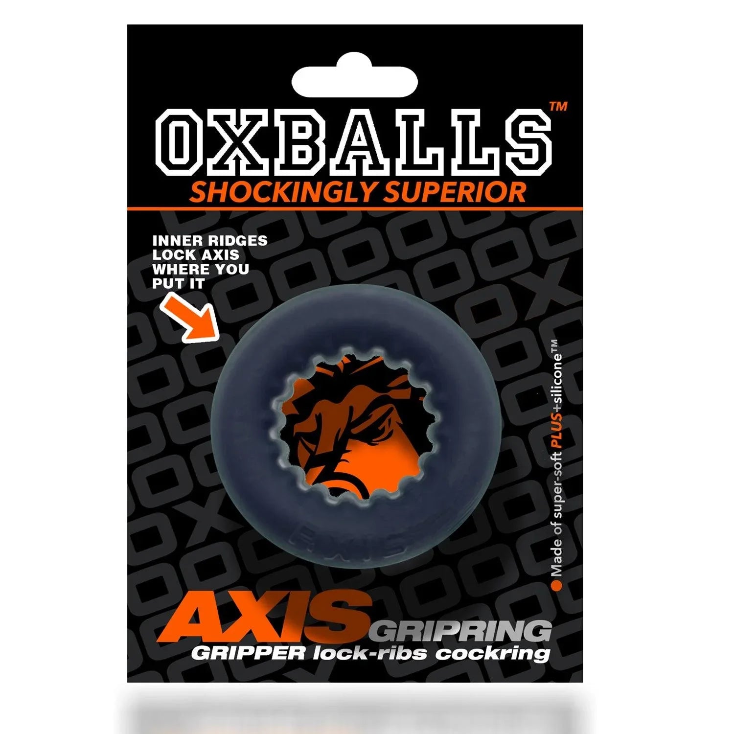 Oxballs AXIS Rib Griphold Cockring - Buy At Luxury Toy X - Free 3-Day Shipping