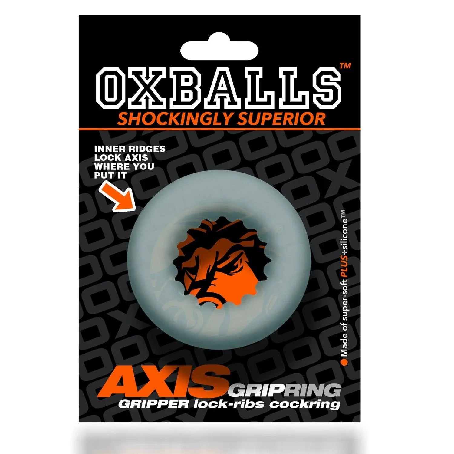 Oxballs AXIS Rib Griphold Cockring - Buy At Luxury Toy X - Free 3-Day Shipping