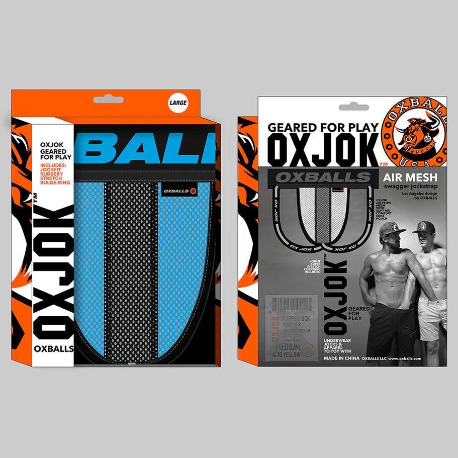 Oxballs Oxjok Airmesh Swagger Slider-Strap Jock Sky Blue - Buy At Luxury Toy X - Free 3-Day Shipping