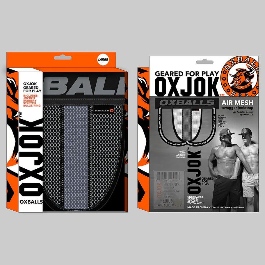 Oxballs Oxjok Airmesh Swagger Slider-Strap Jock Tar Black - Buy At Luxury Toy X - Free 3-Day Shipping