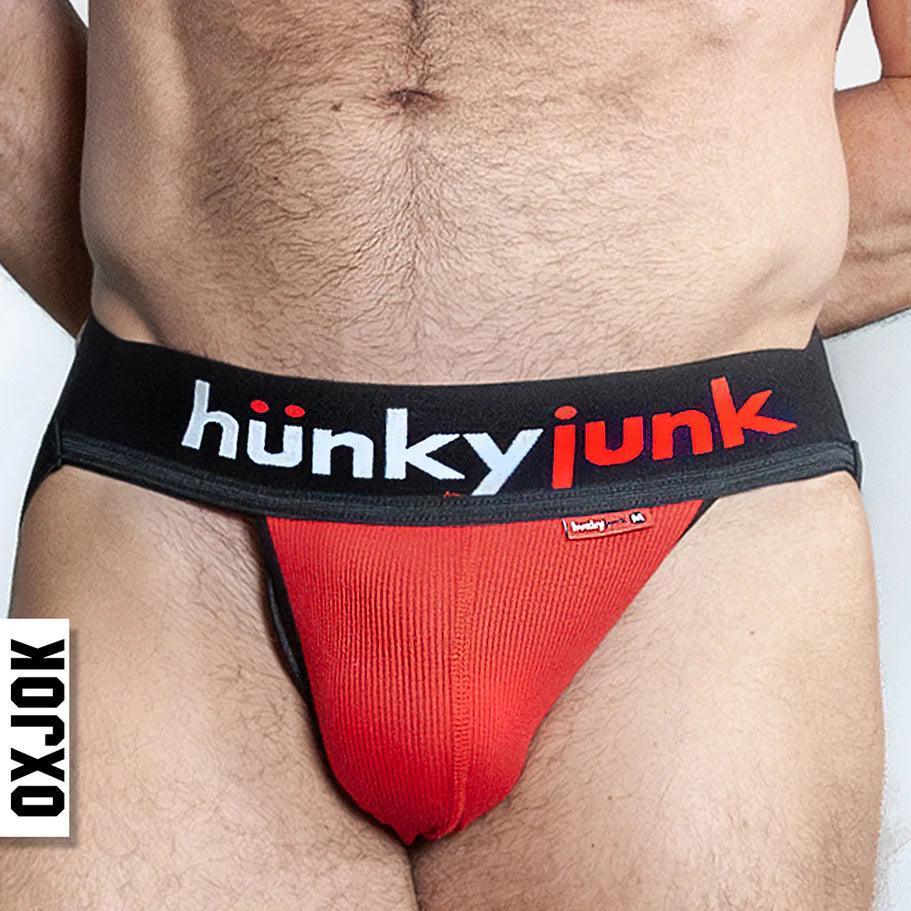 Oxballs Oxjok Hunker Comfy-Pouch Slider-Strap Jock Hot Red - Buy At Luxury Toy X - Free 3-Day Shipping