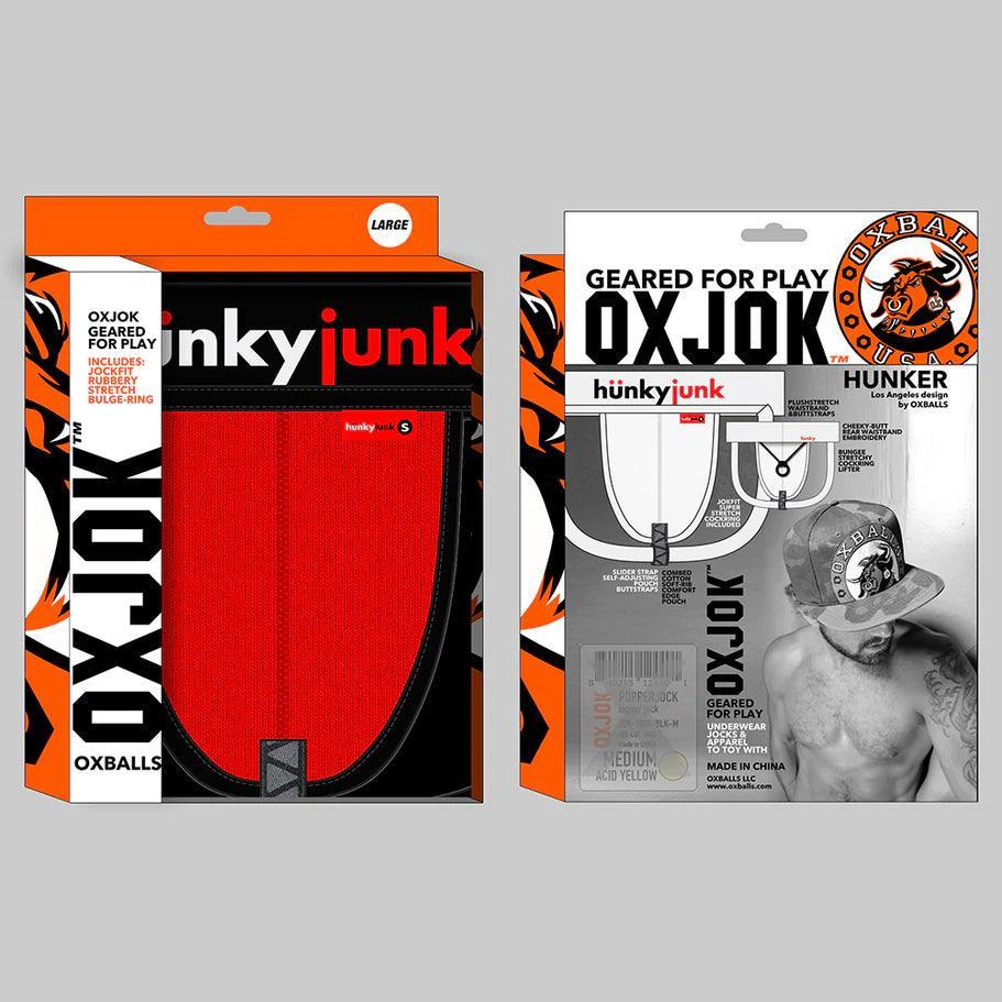 Oxballs Oxjok Hunker Comfy-Pouch Slider-Strap Jock Hot Red - Buy At Luxury Toy X - Free 3-Day Shipping
