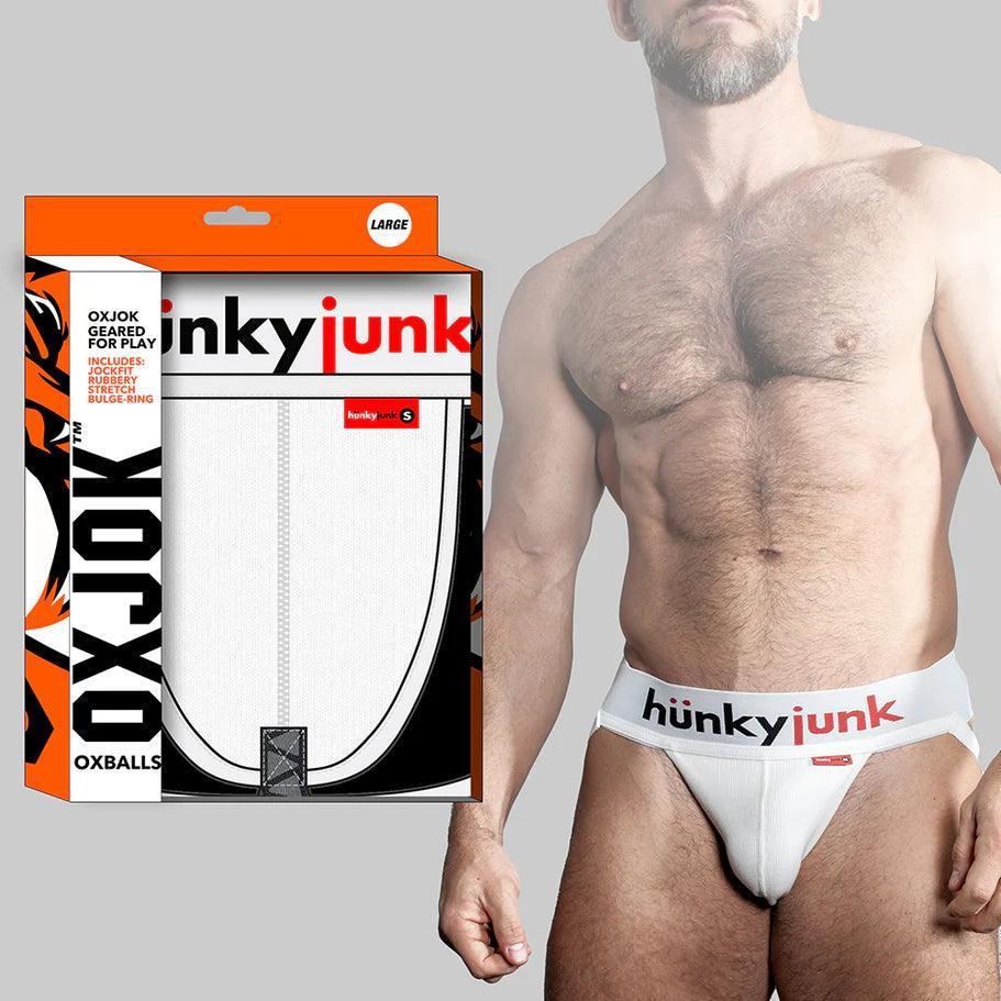 Oxballs Oxjok Hunker Comfy-Pouch Slider-Strap Jock White Snow - Buy At Luxury Toy X - Free 3-Day Shipping