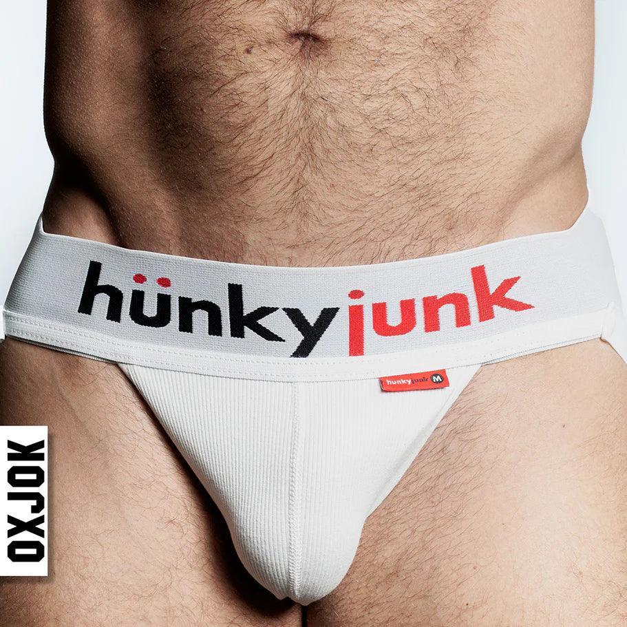Oxballs Oxjok Hunker Comfy-Pouch Slider-Strap Jock White Snow - Buy At Luxury Toy X - Free 3-Day Shipping