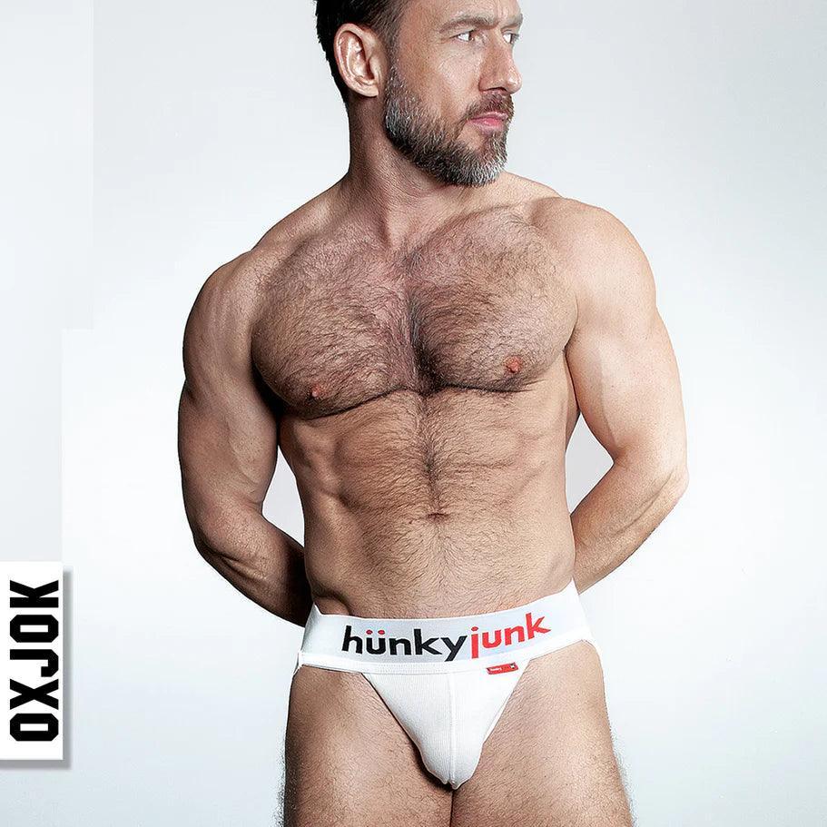 Oxballs Oxjok Hunker Comfy-Pouch Slider-Strap Jock White Snow - Buy At Luxury Toy X - Free 3-Day Shipping