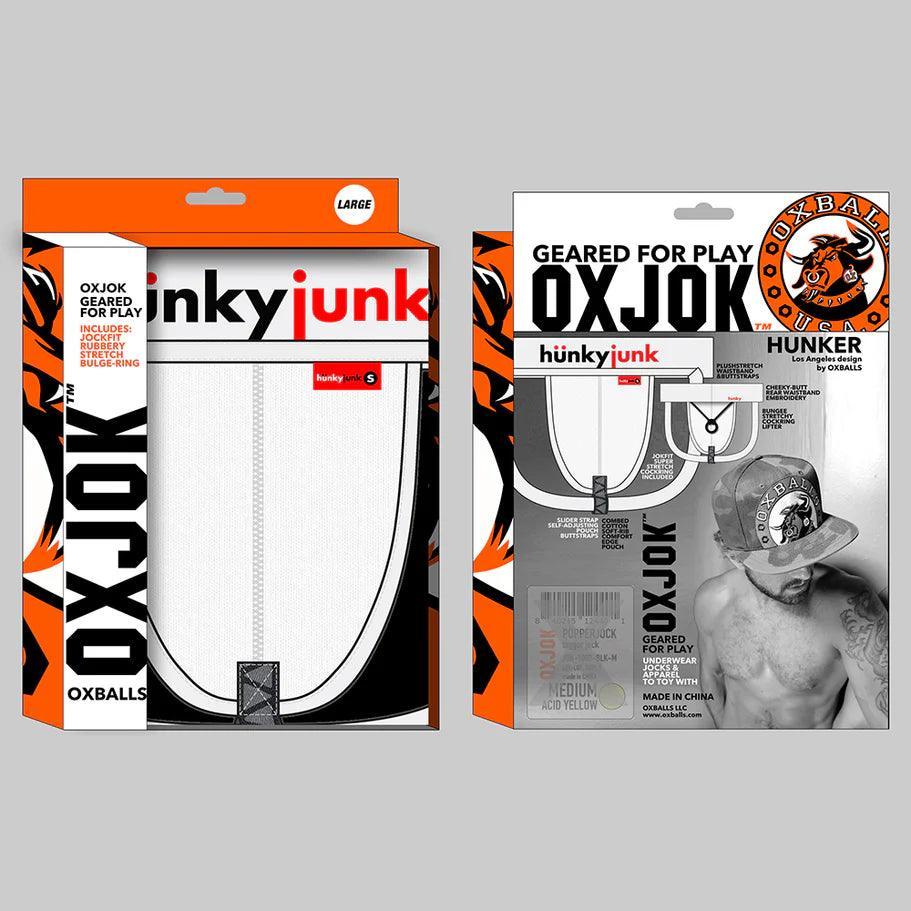 Oxballs Oxjok Hunker Comfy-Pouch Slider-Strap Jock White Snow - Buy At Luxury Toy X - Free 3-Day Shipping