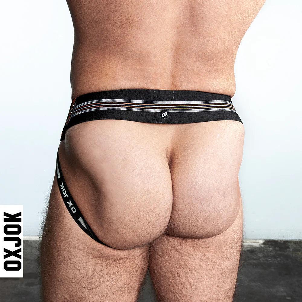 Oxballs Slingjock Upthrust Slider-Strap Jock Black Iron - Buy At Luxury Toy X - Free 3-Day Shipping