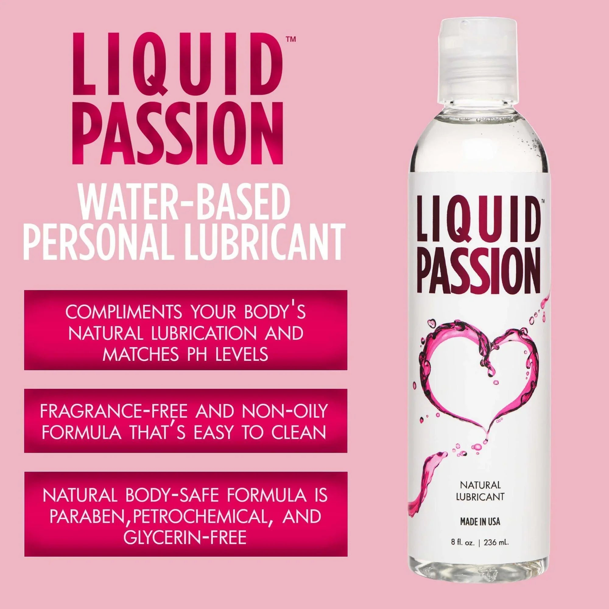Passion Lubricants Liquid Passion Natural Lubricant - Buy At Luxury Toy X - Free 3-Day Shipping