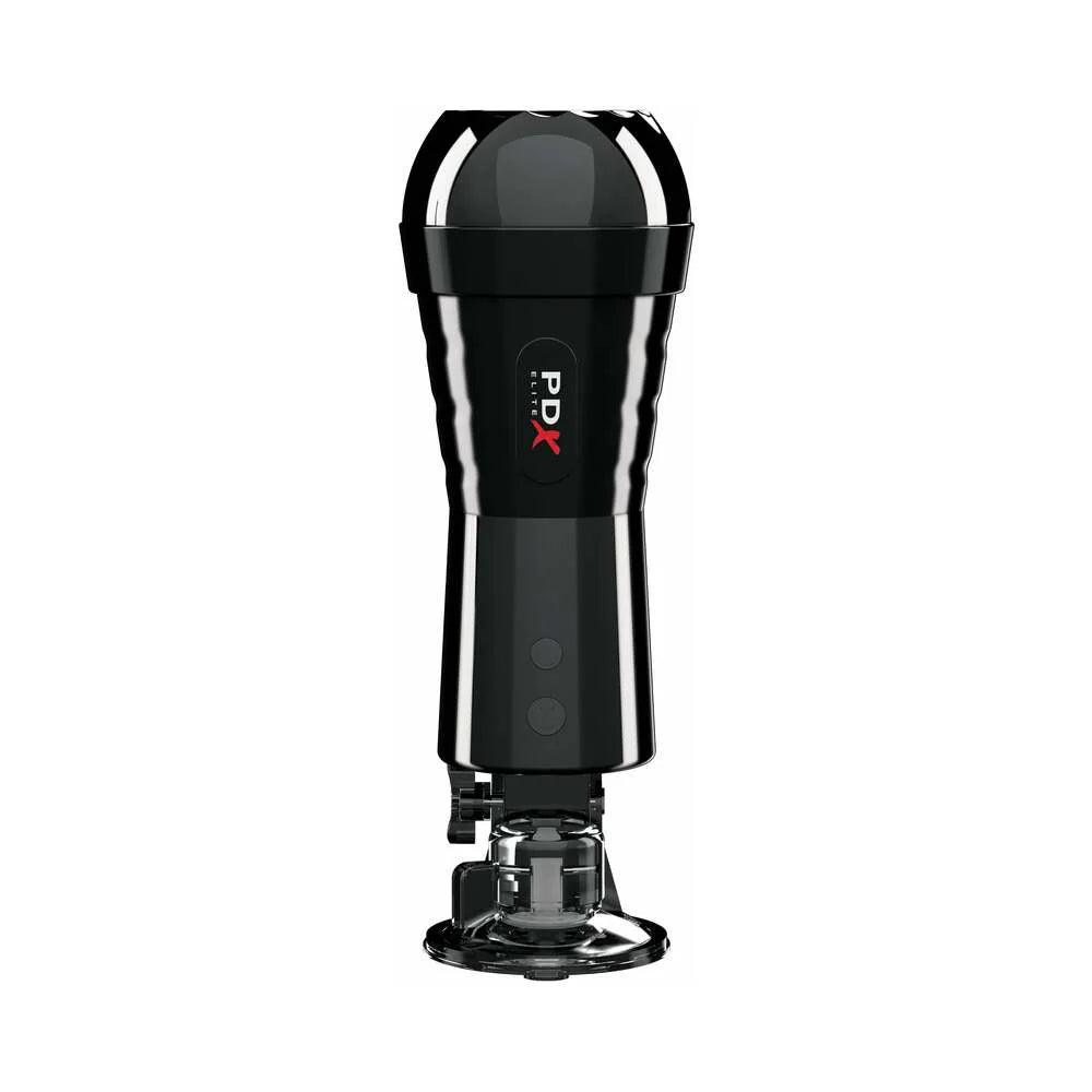 PDX Elite Cock Compressor Rechargeable Vibrating Stroker With Hands-Free Suction Cup - Buy At Luxury Toy X - Free 3-Day Shipping