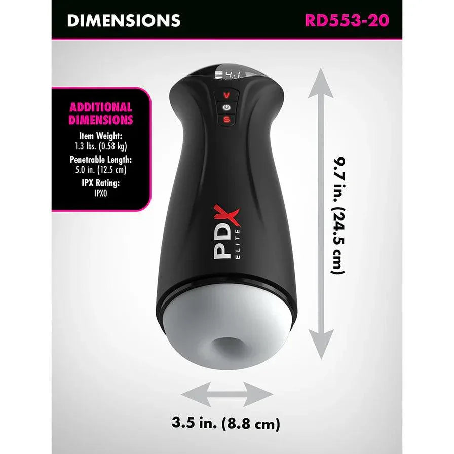 PDX Elite Fap-Gasm Rechargeable Male Masturbator - Buy At Luxury Toy X - Free 3-Day Shipping