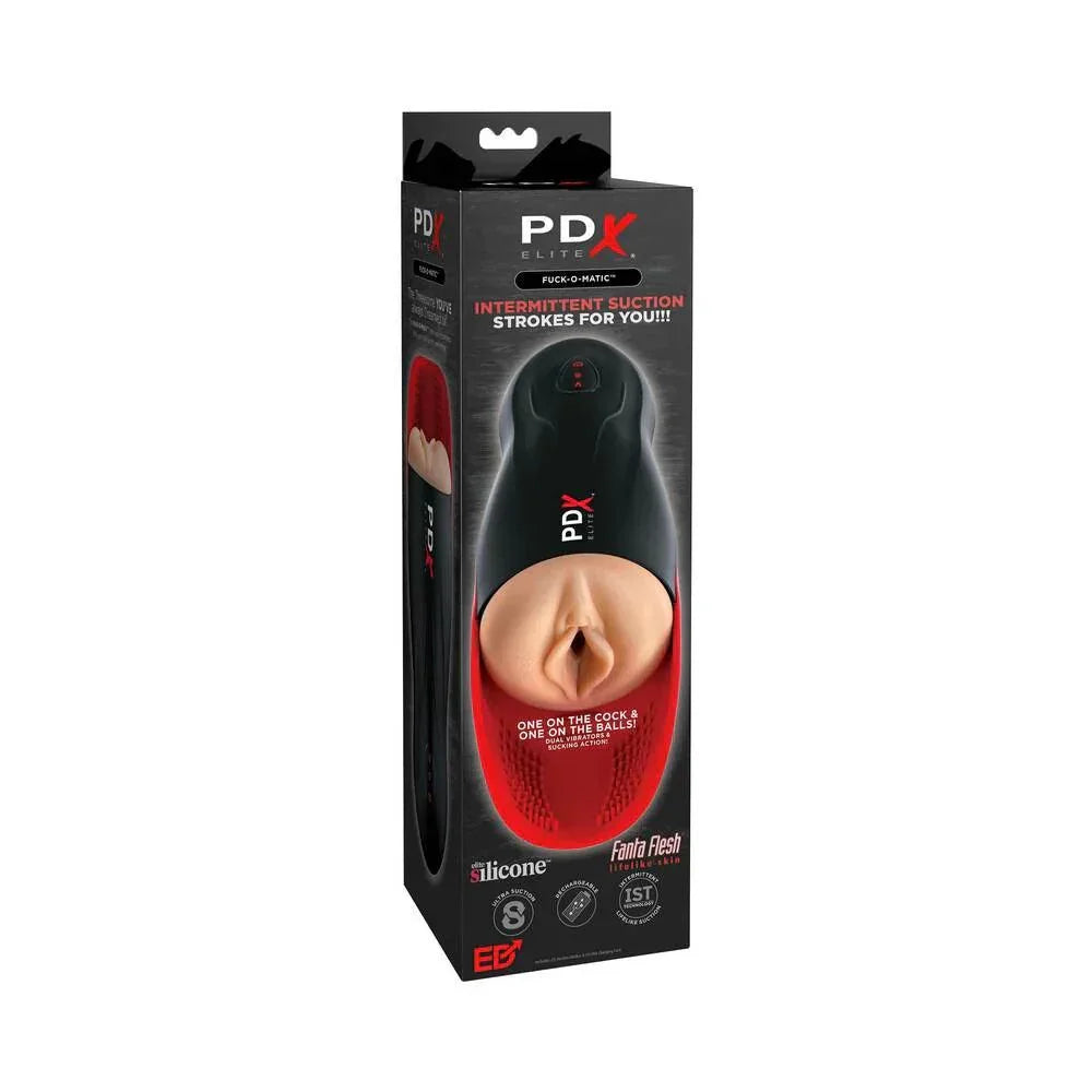 PDX Elite Fuck-O-Matic Rechargeable Vibrating Suction Stroker With Bal PDX Elite Fuck-O-Matic Rechargeable Vibrating Suction Stroker With Bal