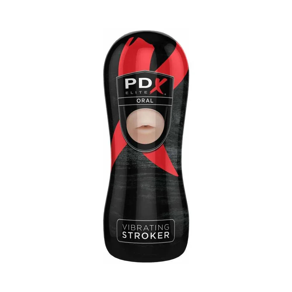PDX Elite Vibrating Oral Masturbator with Bullet - Buy At Luxury Toy X - Free 3-Day Shipping