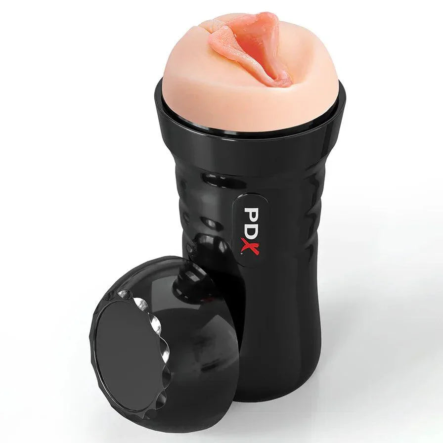 PDX Extreme Wet Pussies Super Luscious Lips Self Lubricating Stroker - Vanilla - Buy At Luxury Toy X - Free 3-Day Shipping