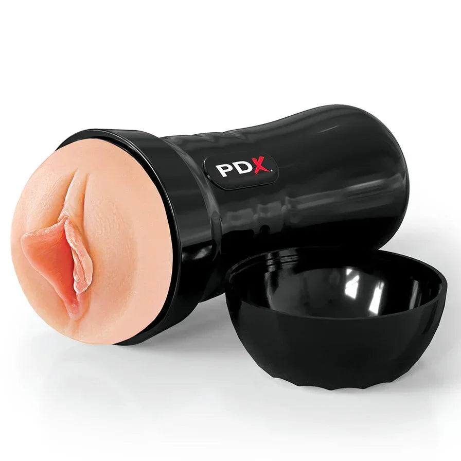 PDX Extreme Wet Pussies Super Luscious Lips Self Lubricating Stroker - Vanilla - Buy At Luxury Toy X - Free 3-Day Shipping