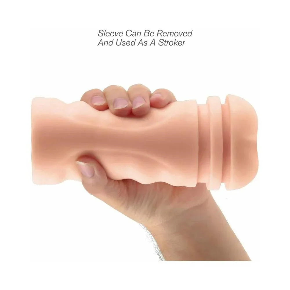 PDX Mega Grip Pussy Stroker Squeezable Vibrating Masturbator - Buy At Luxury Toy X - Free 3-Day Shipping