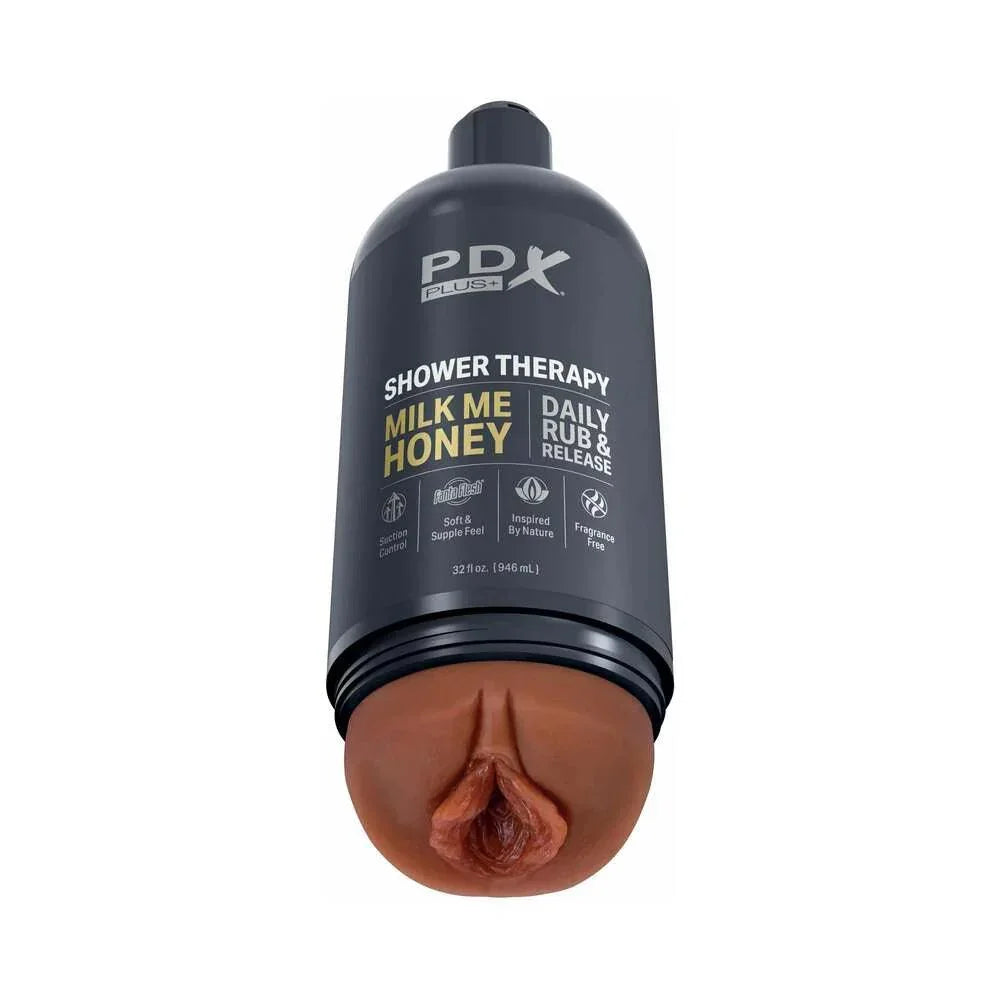 PDX Plus Shower Therapy Milk Me Honey Discreet Stroker - Buy At Luxury Toy X - Free 3-Day Shipping