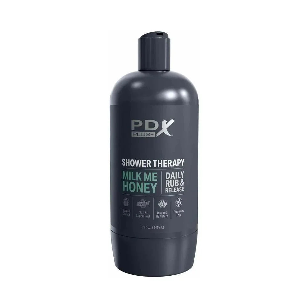 PDX Plus Shower Therapy Milk Me Honey Discreet Stroker - Buy At Luxury Toy X - Free 3-Day Shipping