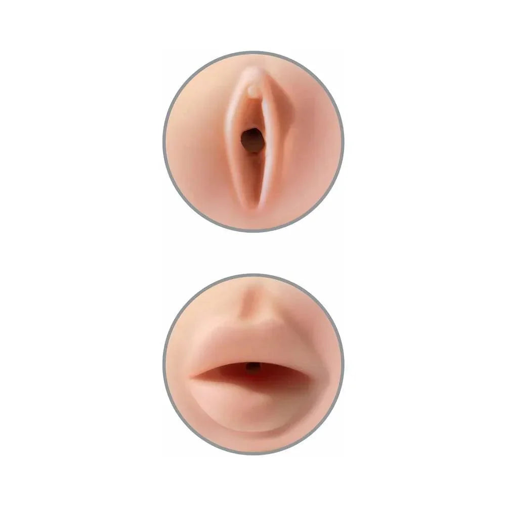PDX Tight Grip Pussy & Mouth Dual Density Squeezable Masturbator - Buy At Luxury Toy X - Free 3-Day Shipping