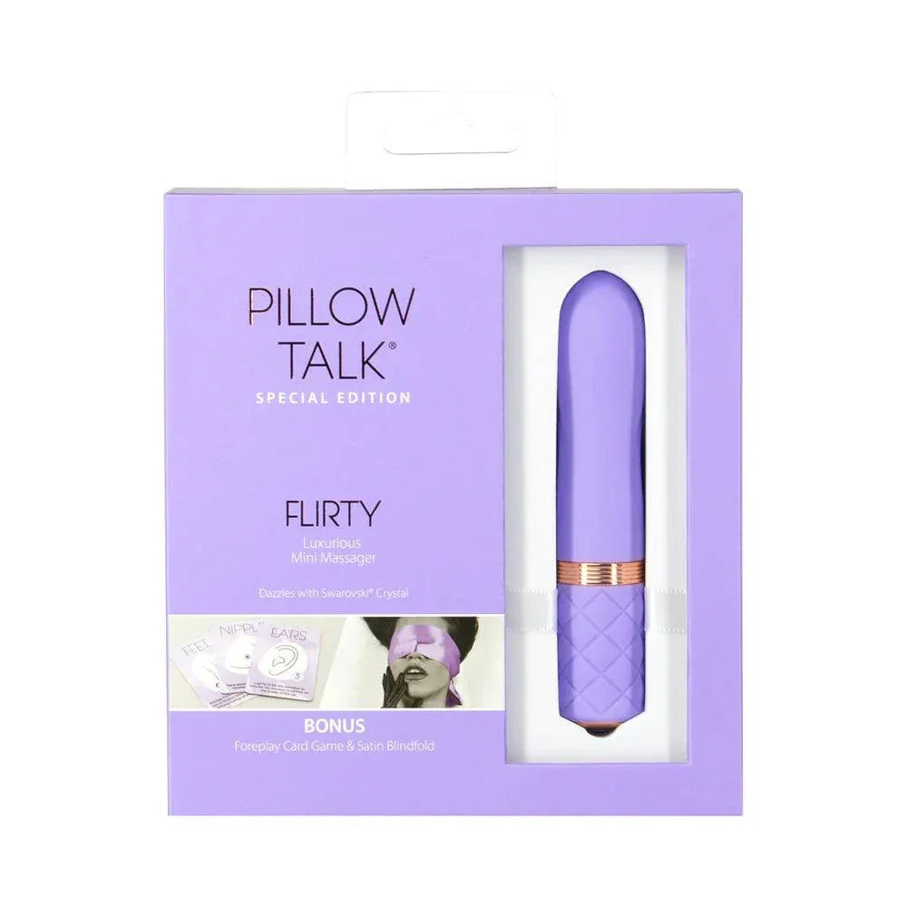 Pillow Talk Special Edition Flirty Mini Vibrator with Swarovski Crystal Purple - Buy At Luxury Toy X - Free 3-Day Shipping