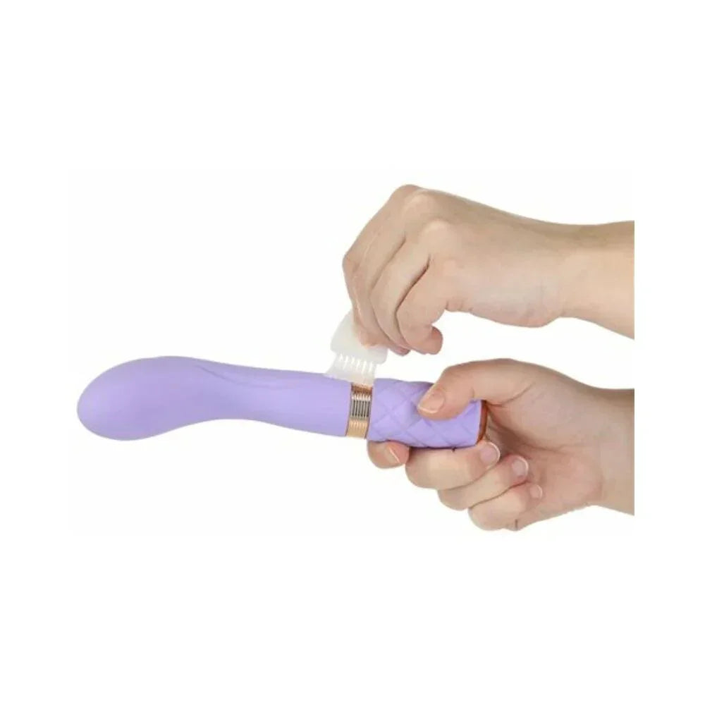 Pillow Talk Special Edition Sassy G-Spot Vibrator with Swarovski Crystal Purple - Buy At Luxury Toy X - Free 3-Day Shipping