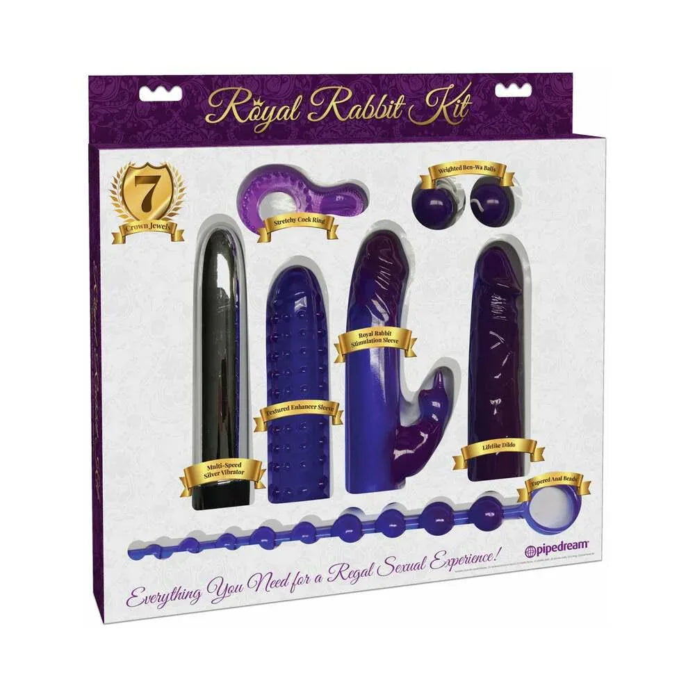 Pipedream 7-Piece Royal Rabbit Kit Purple - Buy At Luxury Toy X - Free 3-Day Shipping