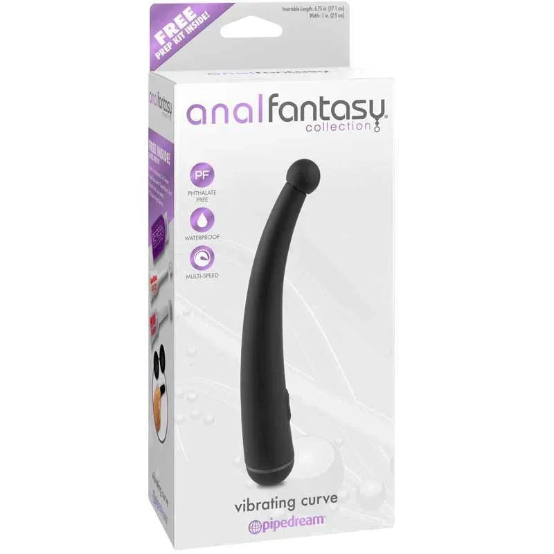 Pipedream Anal Fantasy Collection Vibrating Curve Prostate Massager - Buy At Luxury Toy X - Free 3-Day Shipping