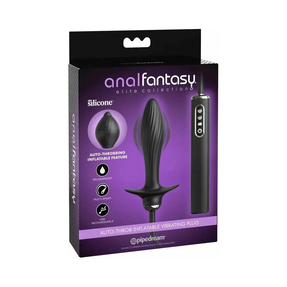 Pipedream Anal Fantasy Elite Collection Auto-Throb Inflatable Vibrating Plug - Buy At Luxury Toy X - Free 3-Day Shipping