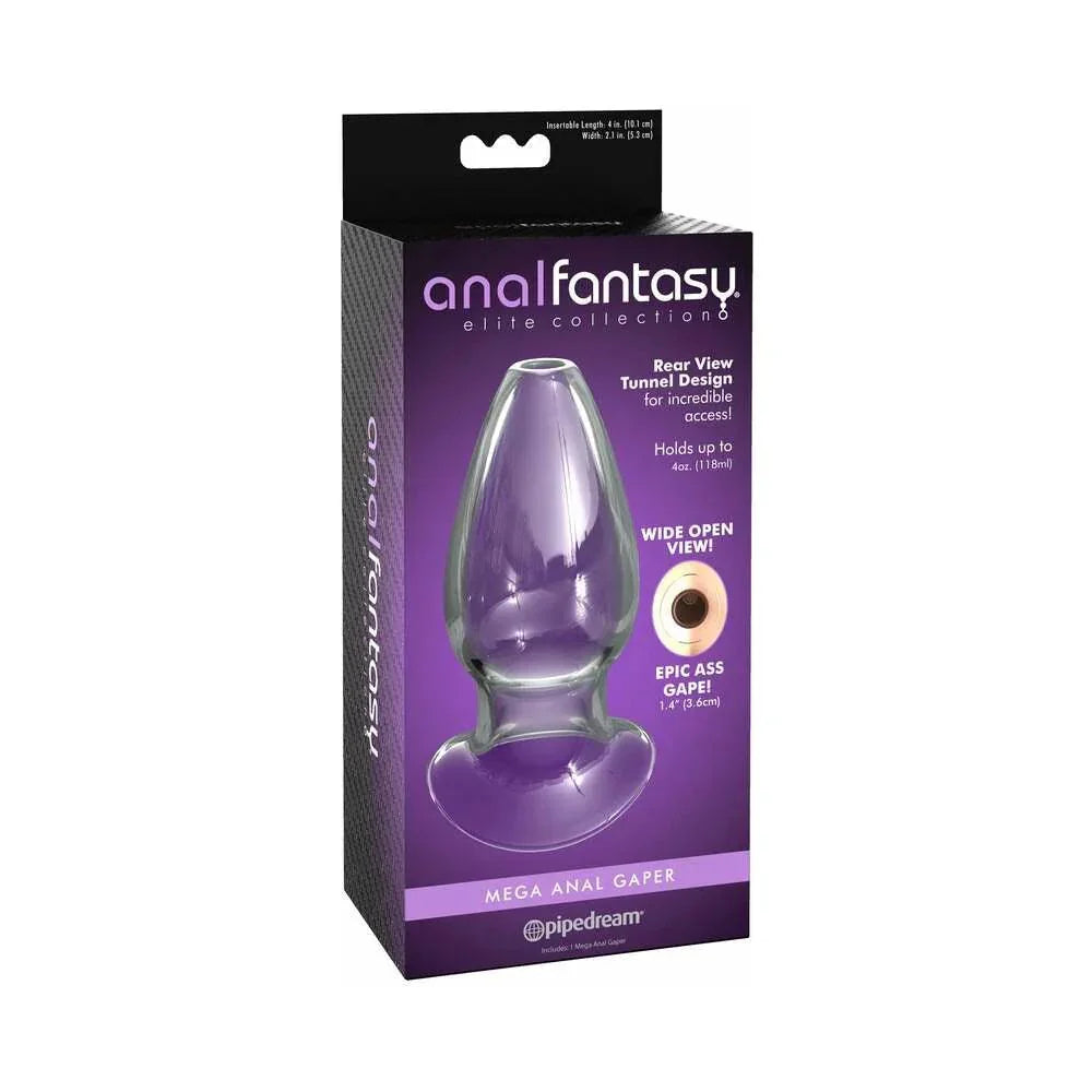 Pipedream Anal Fantasy Elite Collection Mega Anal Gaper Glass Tunnel Plug - Buy At Luxury Toy X - Free 3-Day Shipping