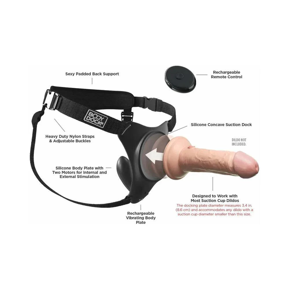Pipedream Body Dock G-Spot Pro Vibrating Silicone Strap-On Harness - Buy At Luxury Toy X - Free 3-Day Shipping