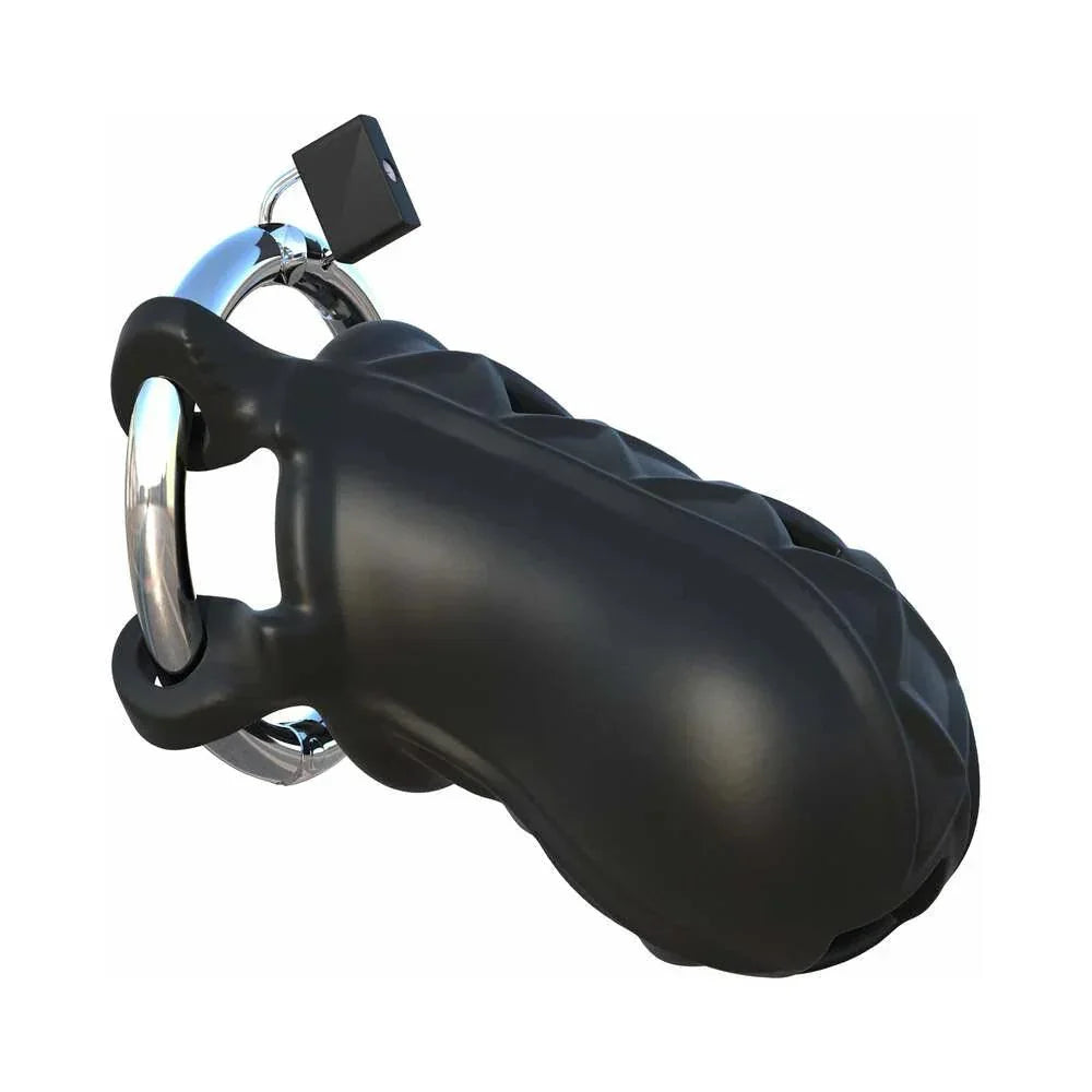 Pipedream Fantasy C-Ringz Extreme Silicone Cock Blocker Locking Chastity Cage - Buy At Luxury Toy X - Free 3-Day Shipping