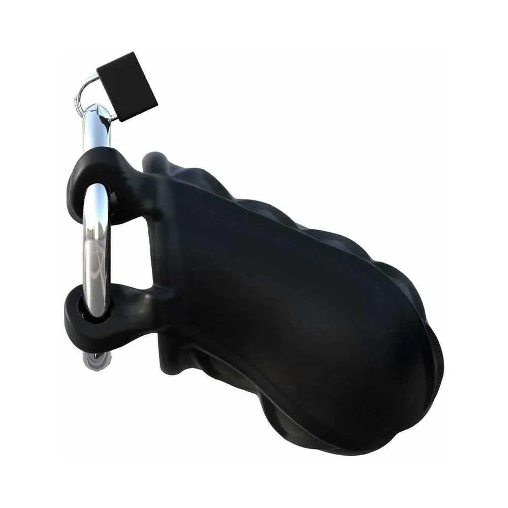 Pipedream Fantasy C-Ringz Extreme Silicone Cock Blocker Locking Chastity Cage - Buy At Luxury Toy X - Free 3-Day Shipping