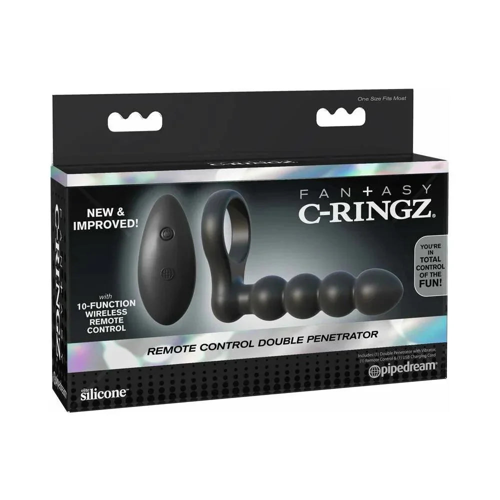 Pipedream Fantasy C-Ringz Remote Control Double Penetrator Vibrating Cockring - Buy At Luxury Toy X - Free 3-Day Shipping