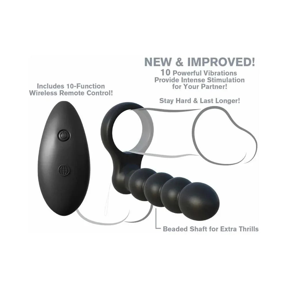 Pipedream Fantasy C-Ringz Remote Control Double Penetrator Vibrating Cockring - Buy At Luxury Toy X - Free 3-Day Shipping