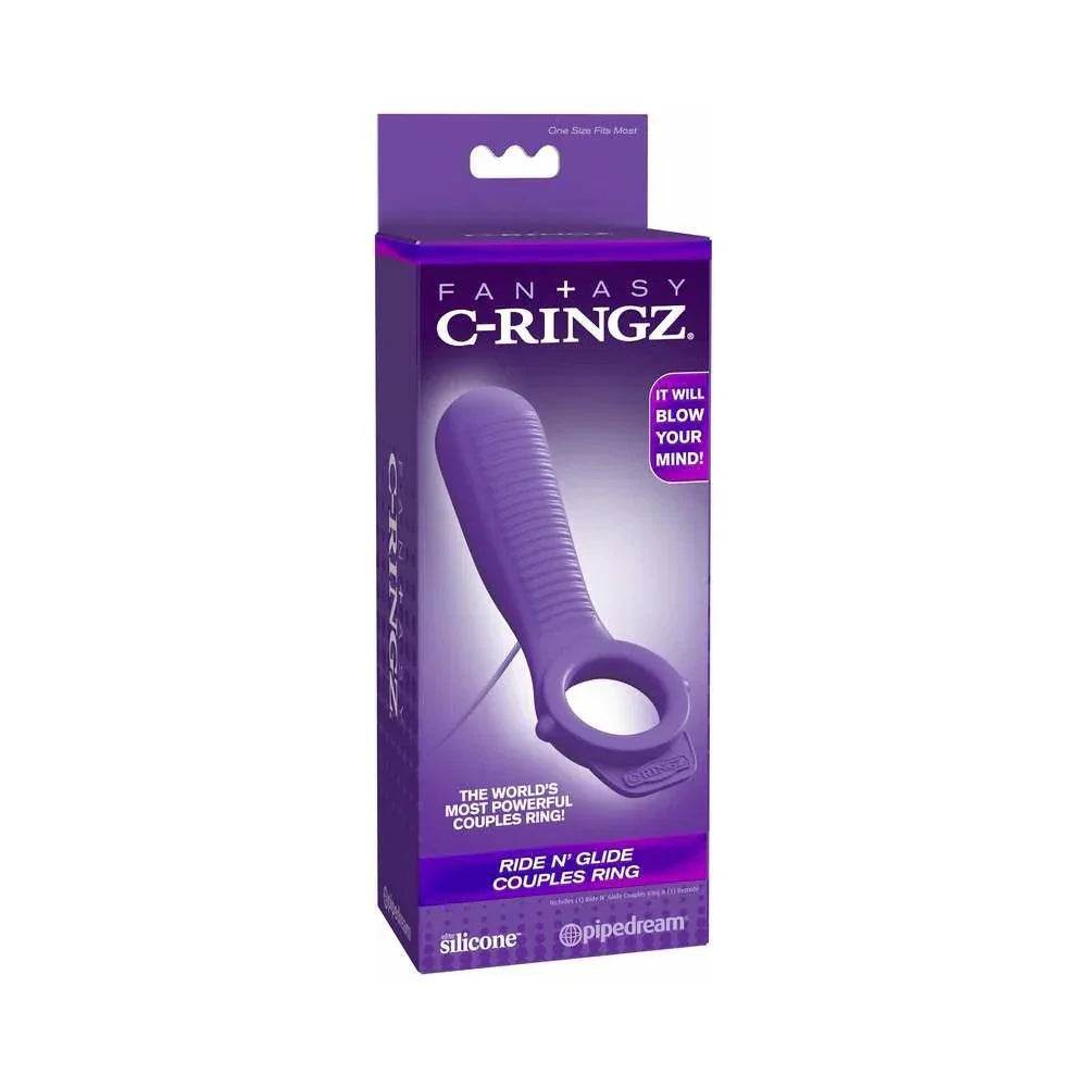 Pipedream Fantasy C-Ringz Remote-Controlled Vibrating Ride N Glide Couples Ring - Buy At Luxury Toy X - Free 3-Day Shipping