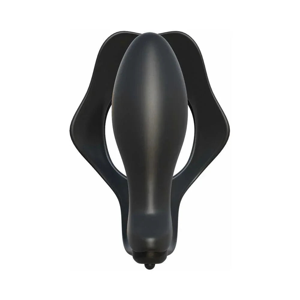Pipedream Fantasy C-Ringz Rock Hard Ass-Gasm Vibrating Silicone Cockring With Anal Plug - Buy At Luxury Toy X - Free 3-Day Shipping