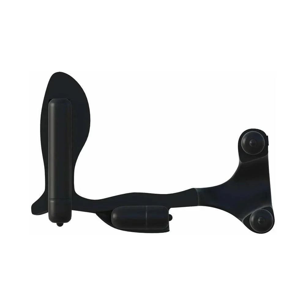 Pipedream Fantasy C-Ringz Ultimate Ass-Gasm Vibrating Silicone Cockring With Anal Plug - Buy At Luxury Toy X - Free 3-Day Shipping