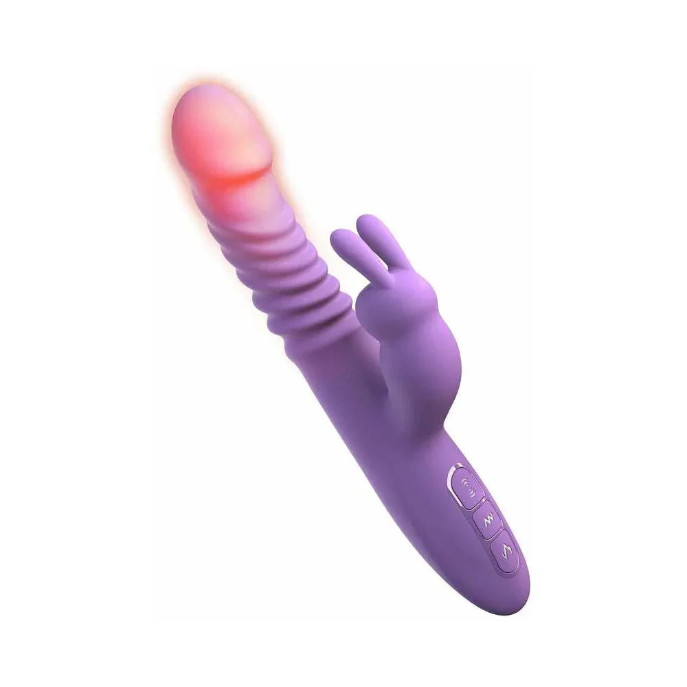 Pipedream Fantasy For Her Rechargeable Her Thrusting Silicone Rabbit Vibrator - Buy At Luxury Toy X - Free 3-Day Shipping