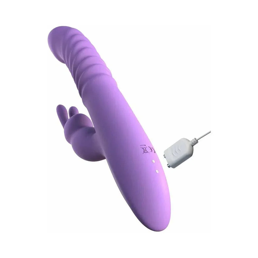 Pipedream Fantasy For Her Rechargeable Her Thrusting Silicone Rabbit Vibrator - Buy At Luxury Toy X - Free 3-Day Shipping
