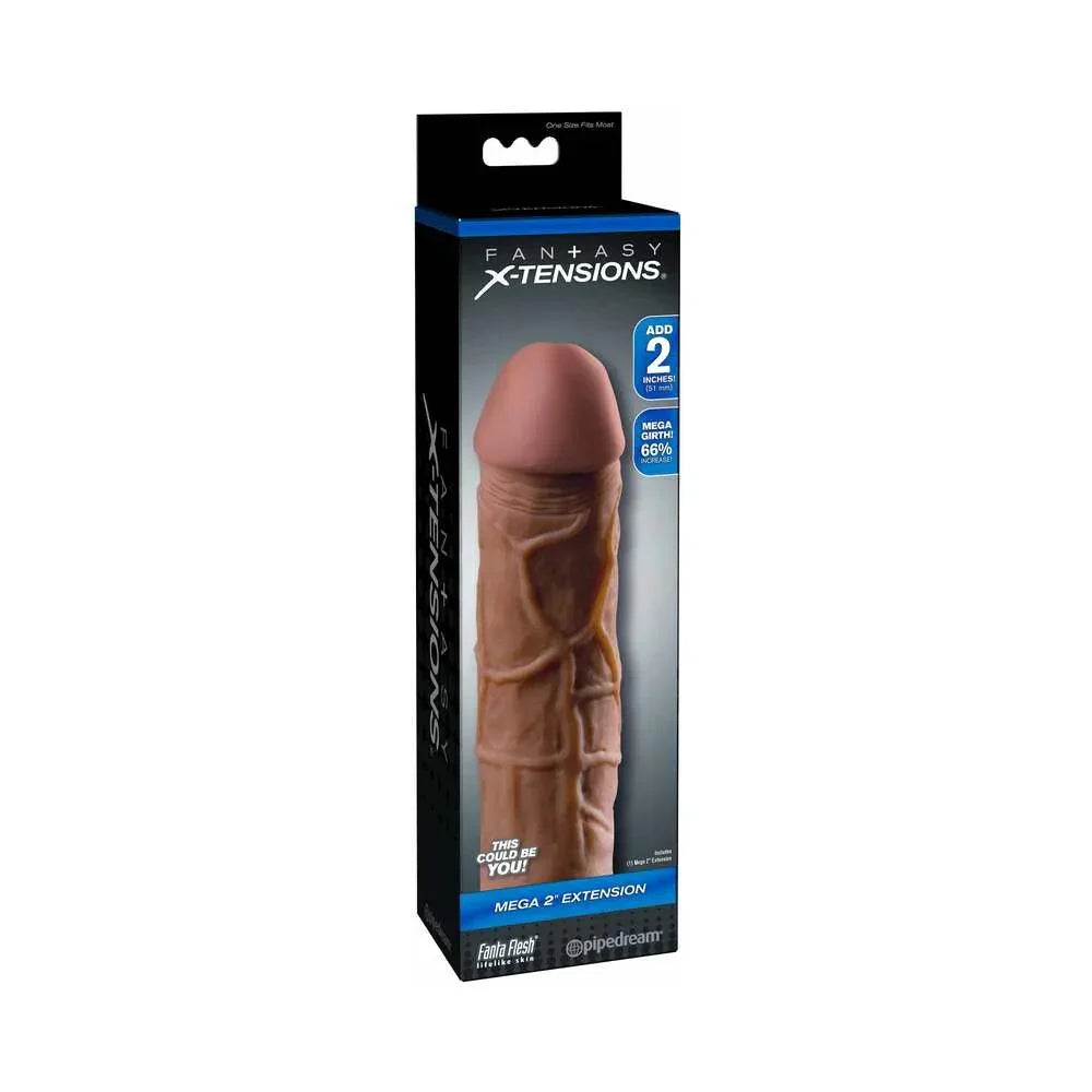 Pipedream Fantasy X-Tensions Mega 2in Extension Sleeve 8in - Buy At Luxury Toy X - Free 3-Day Shipping