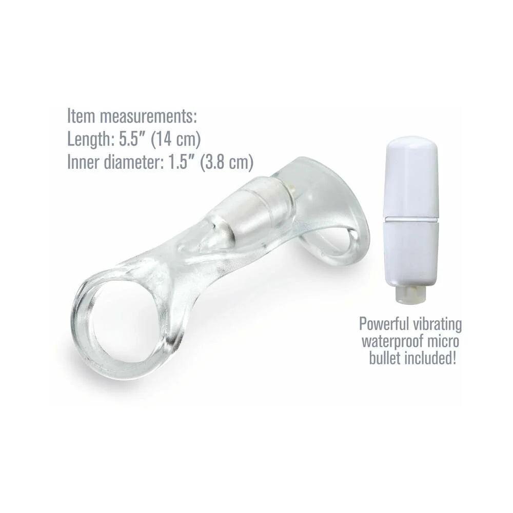 Pipedream Fantasy X-tensions Vibrating Cock Sling Clear - Buy At Luxury Toy X - Free 3-Day Shipping